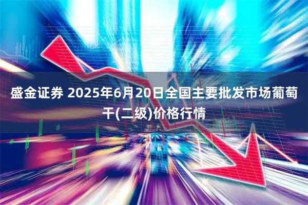 盛金证券 2025年6月20日全国主要批发市场葡萄干(二级)价格行情