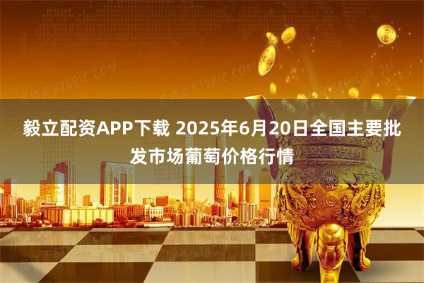 毅立配资APP下载 2025年6月20日全国主要批发市场葡萄价格行情